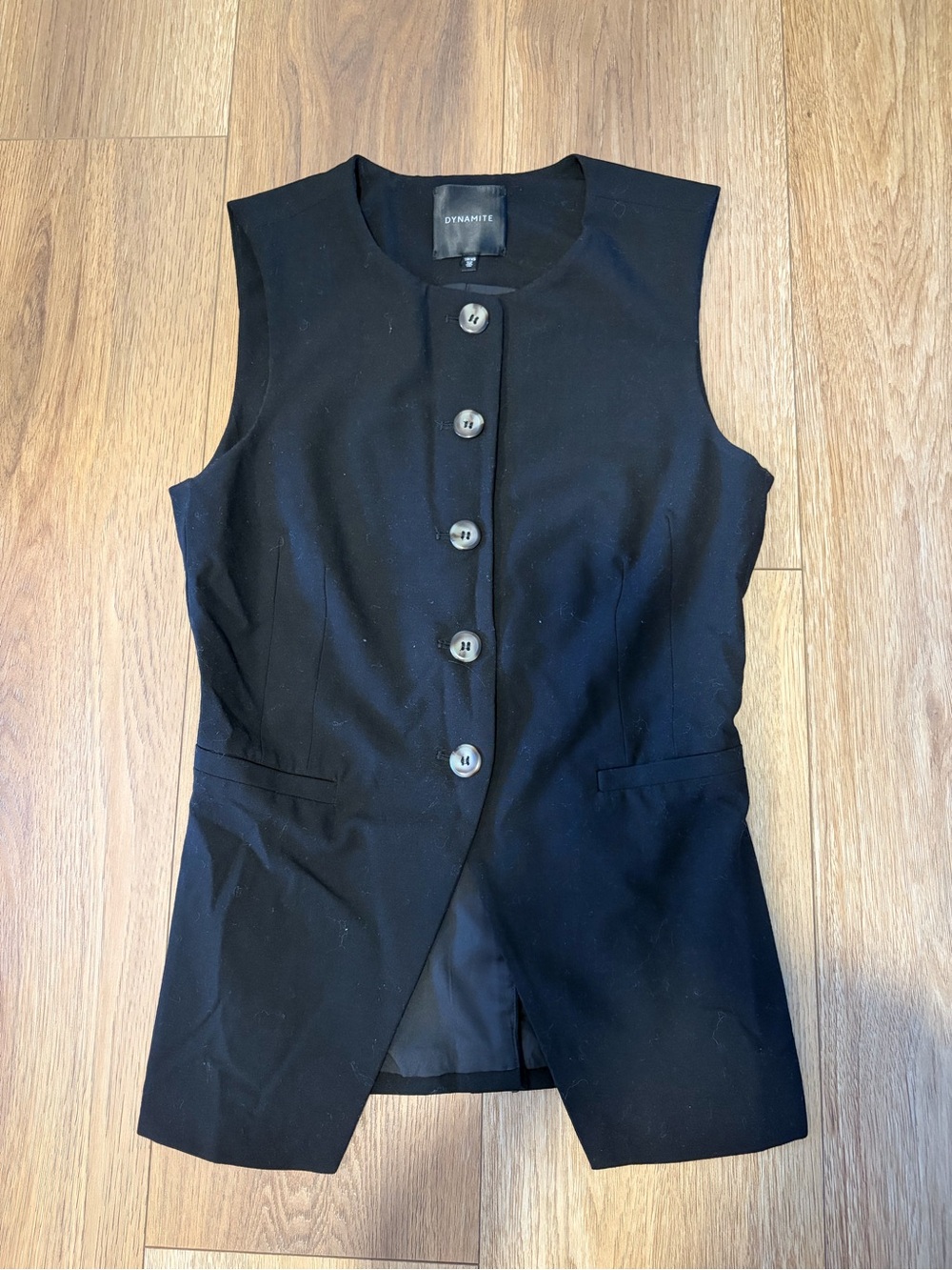Dynamite Black Vest Shirt XS